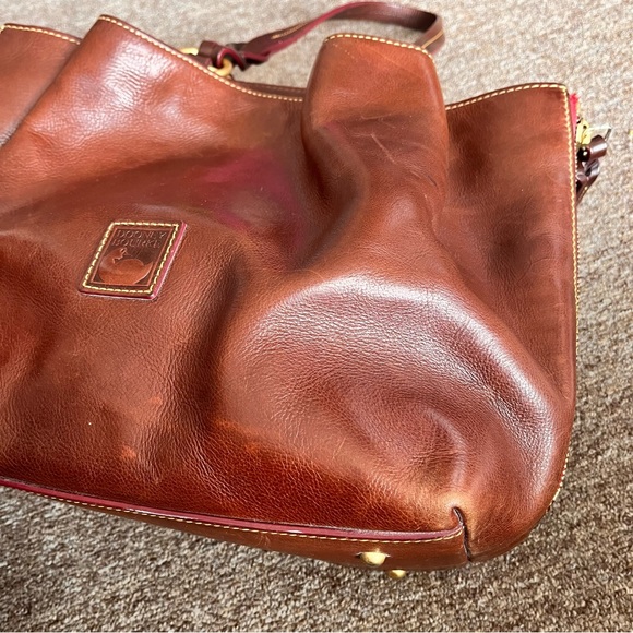 Pre Loved Dooney & Bourke Brown Leather Handbag - Picture 8 of 16